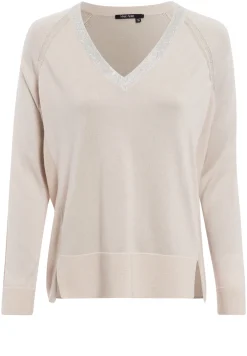 Pullover mit Strass-Besatz