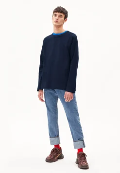 Pullover Relaxed Fit aus Bio-Baumwolle JOSUAA WAFFLE