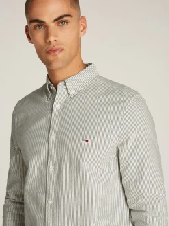 Regular Fit gestreiftes Popeline-Hemd