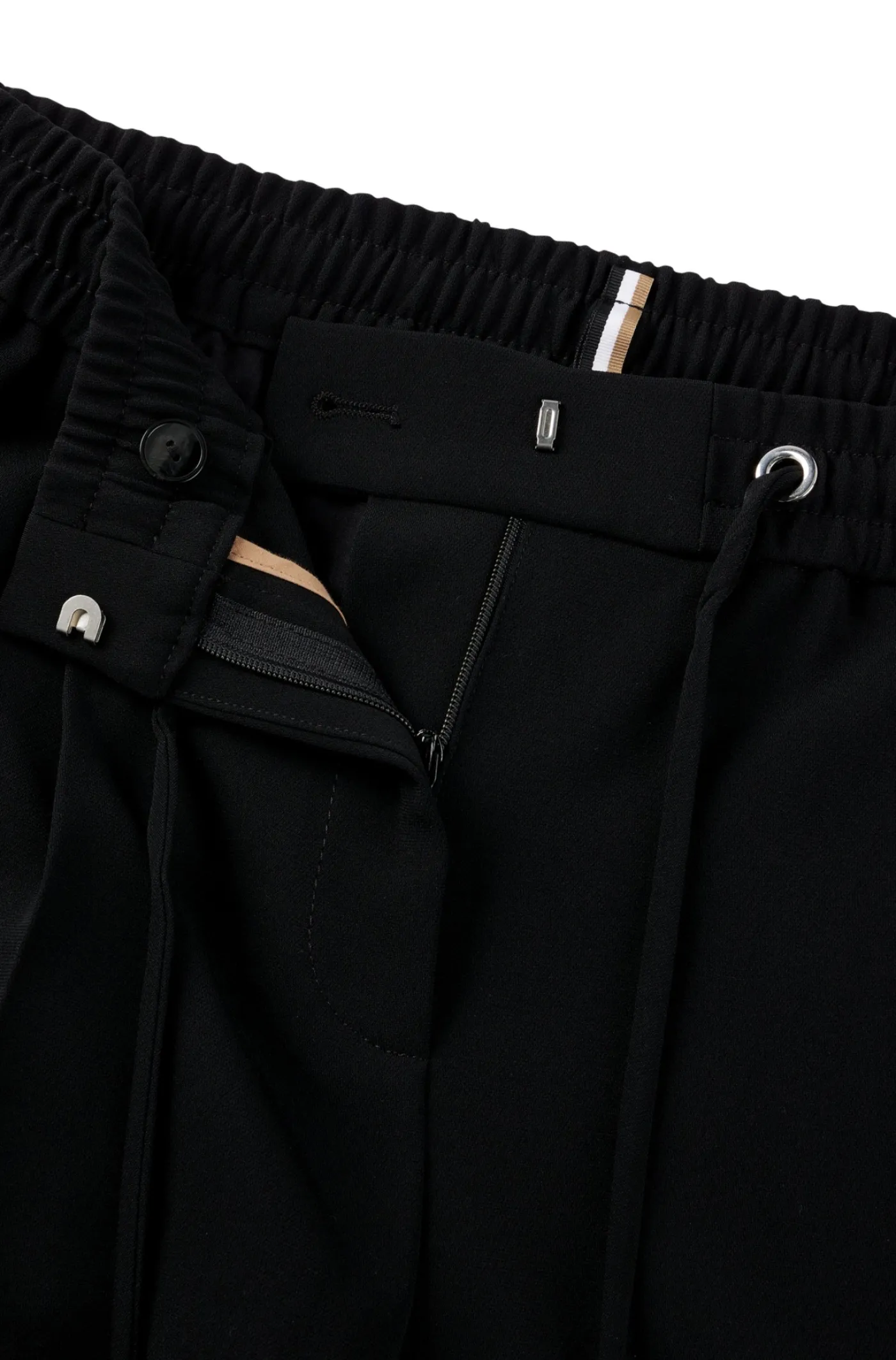 Regular-Fit Hose aus japanischem Krepp