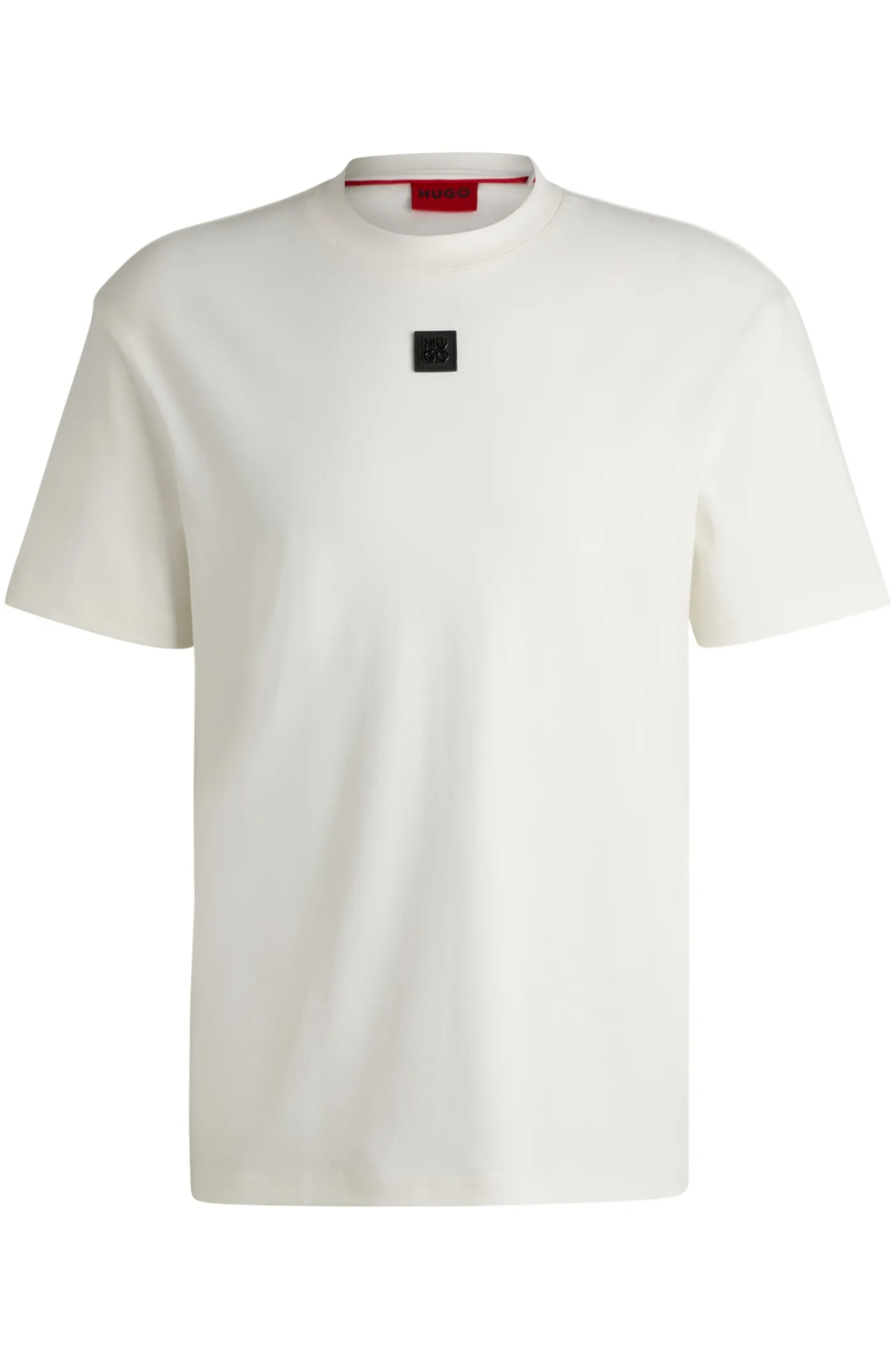Regular-Fit T-Shirt aus Interlock-Baumwolle mit Stack-Logo