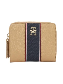 Reißverschluss-Brieftasche mit TH-Monogramm
