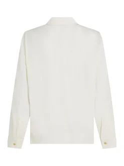 Relaxed Fit Bluse mit verdeckter Knopfleiste