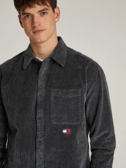 Relaxed Fit Cord-Hemd