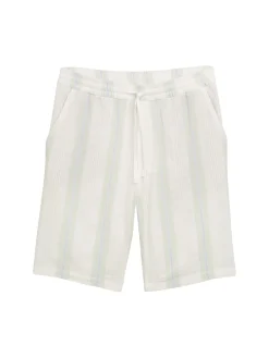 Relaxed gestreifte Strand Shorts