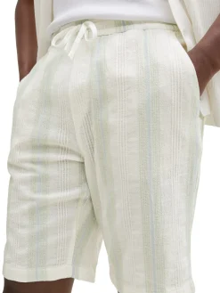 Relaxed gestreifte Strand Shorts
