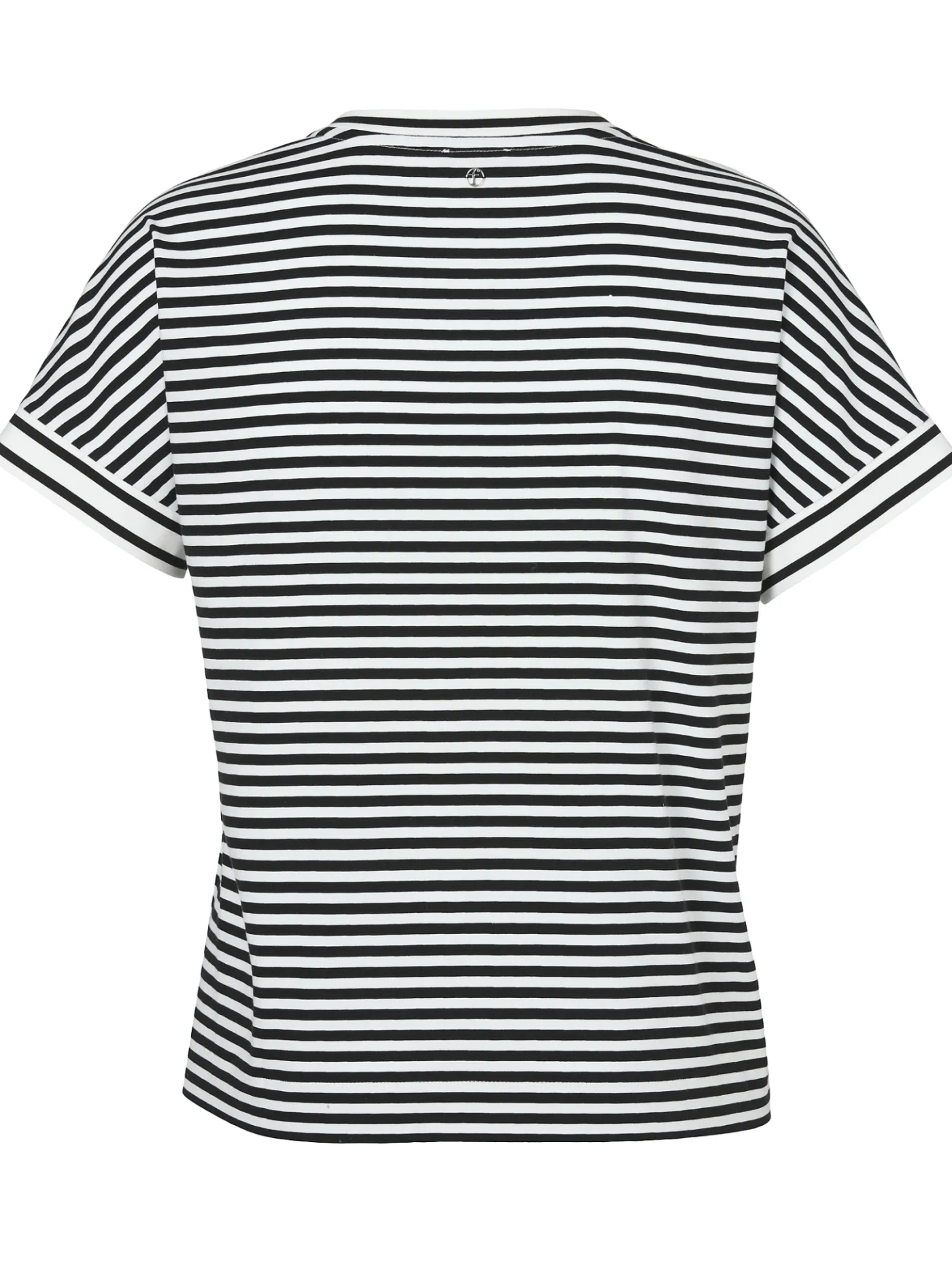 Ringel T-Shirt mit überschnittenen Schultern