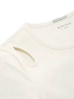 Ripp T-Shirt mit Cut-Outs