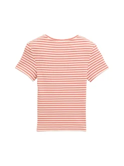 Ripp T-Shirt mit Muster