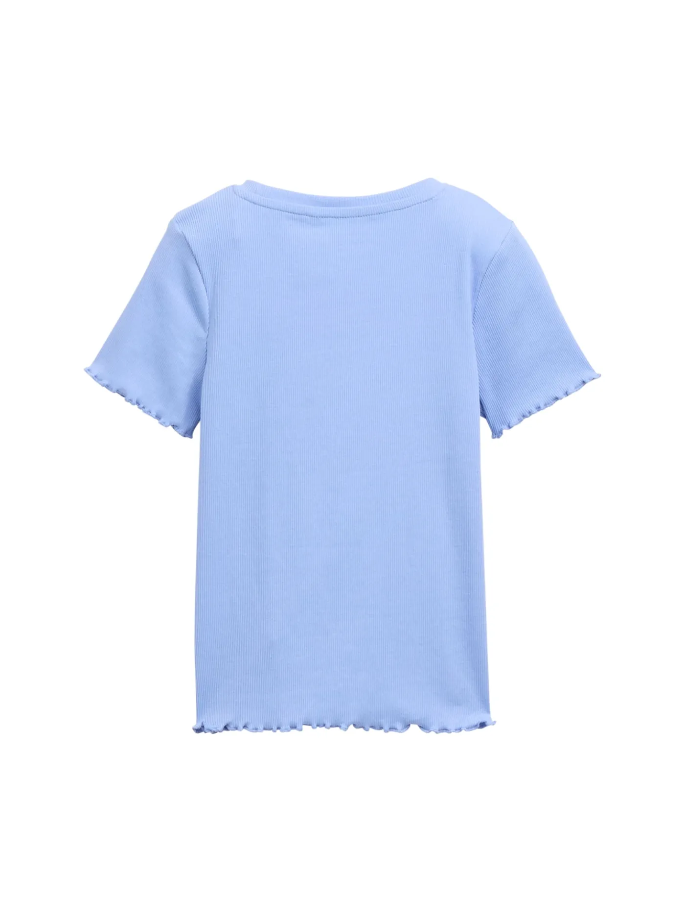 Ripp T-Shirt mit Print