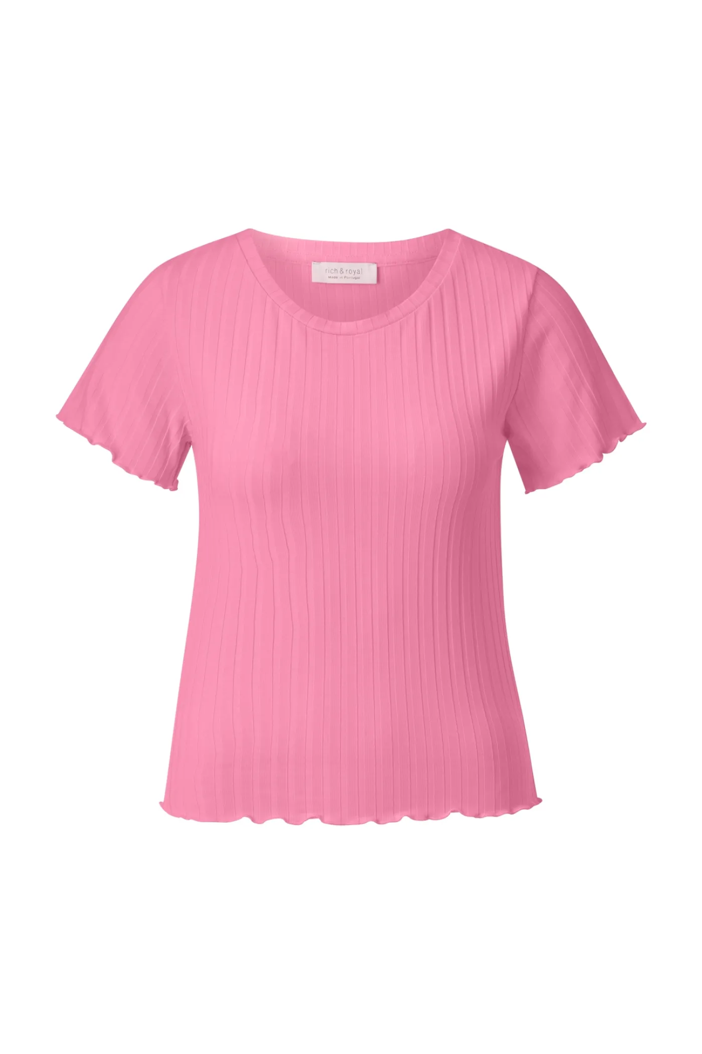 Rippen-T-Shirt