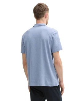 Ripp Poloshirt mit Stretch-Anteil