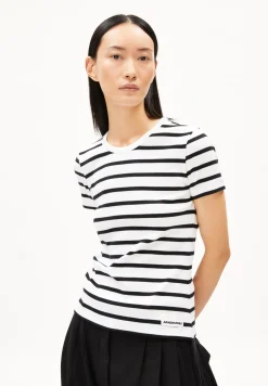 Ripp-T-Shirt aus Bio-Baumwoll Mix KARDAA STRIPES