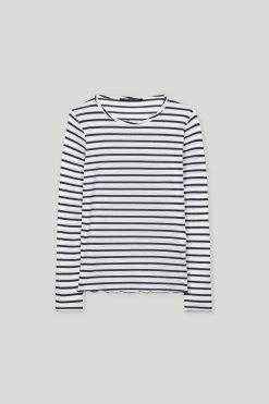 Rundhalsshirt mit Ringeln