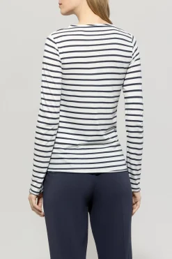 Rundhalsshirt mit Ringeln