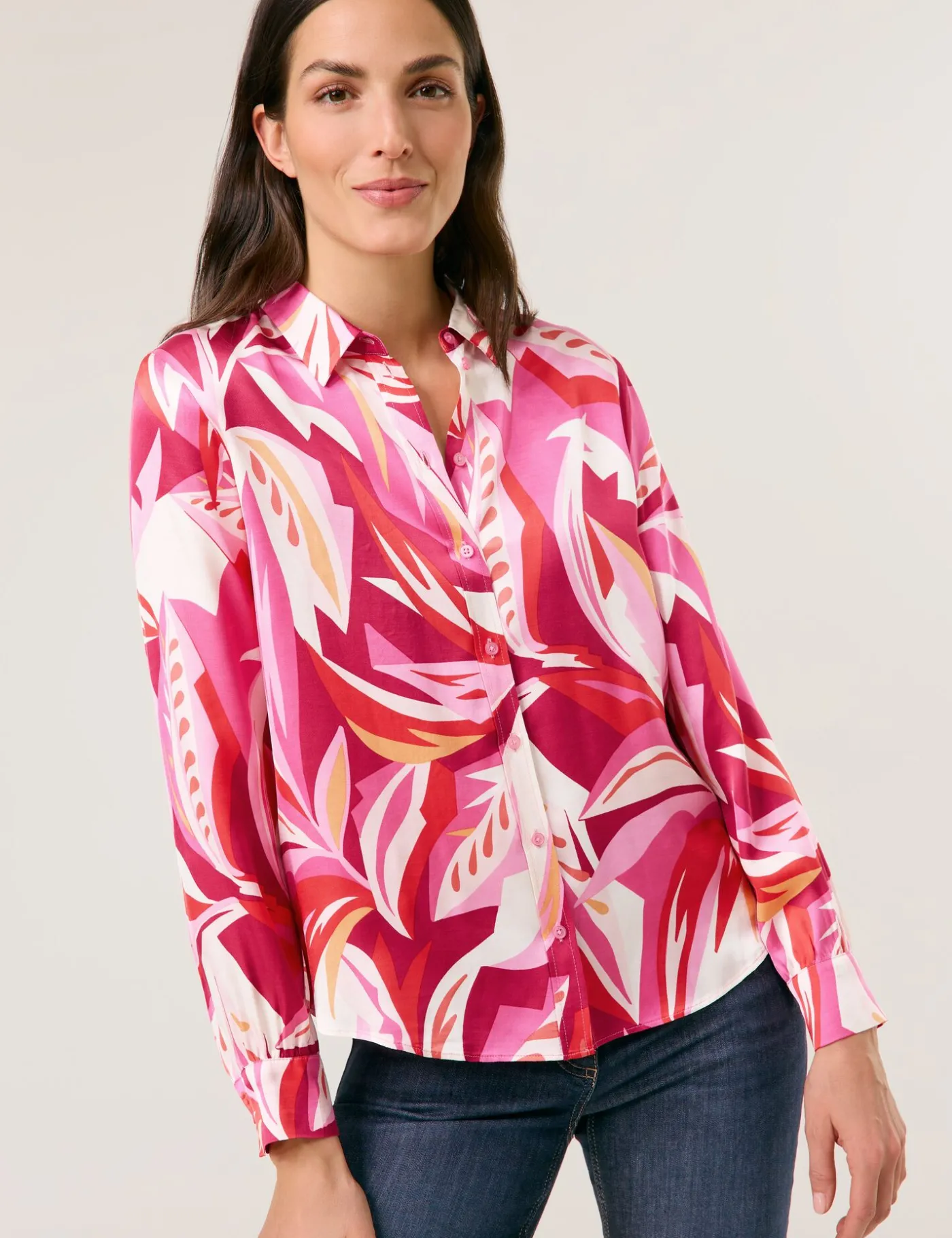 Satinierte Bluse