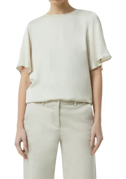 Satiniertes Blusenshirt im Relaxed Fit
