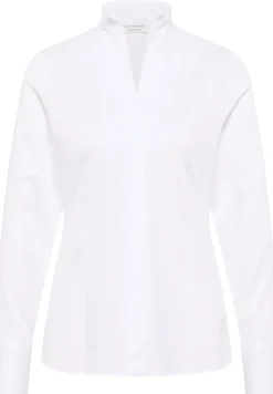 Satin Shirt Bluse Satingewebe Langarm