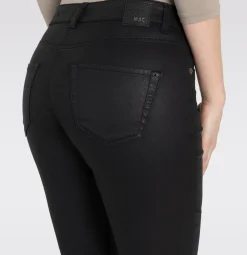 Schmale Hose im Leder-Look