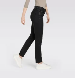 Schmale Hose im Leder-Look