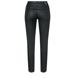 Schmale Hose im Leder-Look