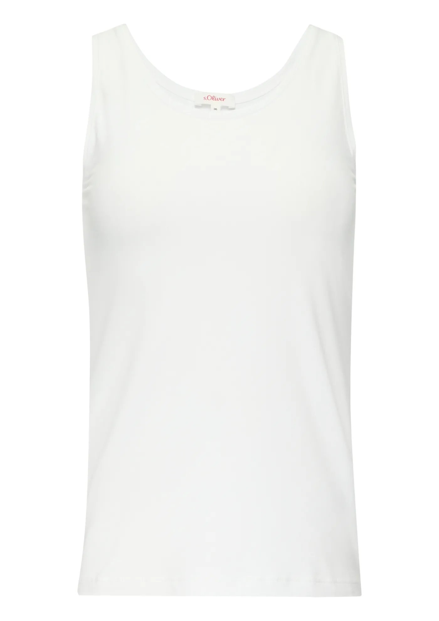 Schmal geschnittenes Tanktop aus Baumwolljersey
