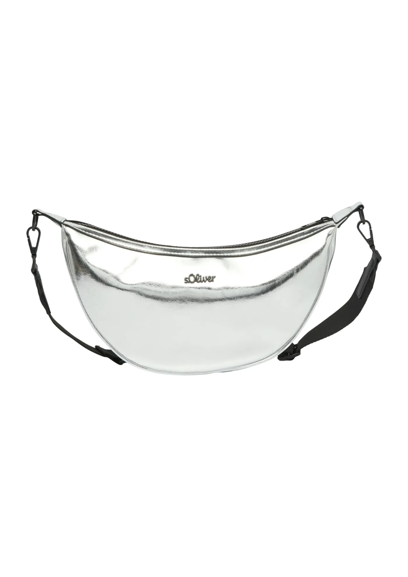 Schultertasche in Metallic-Optik