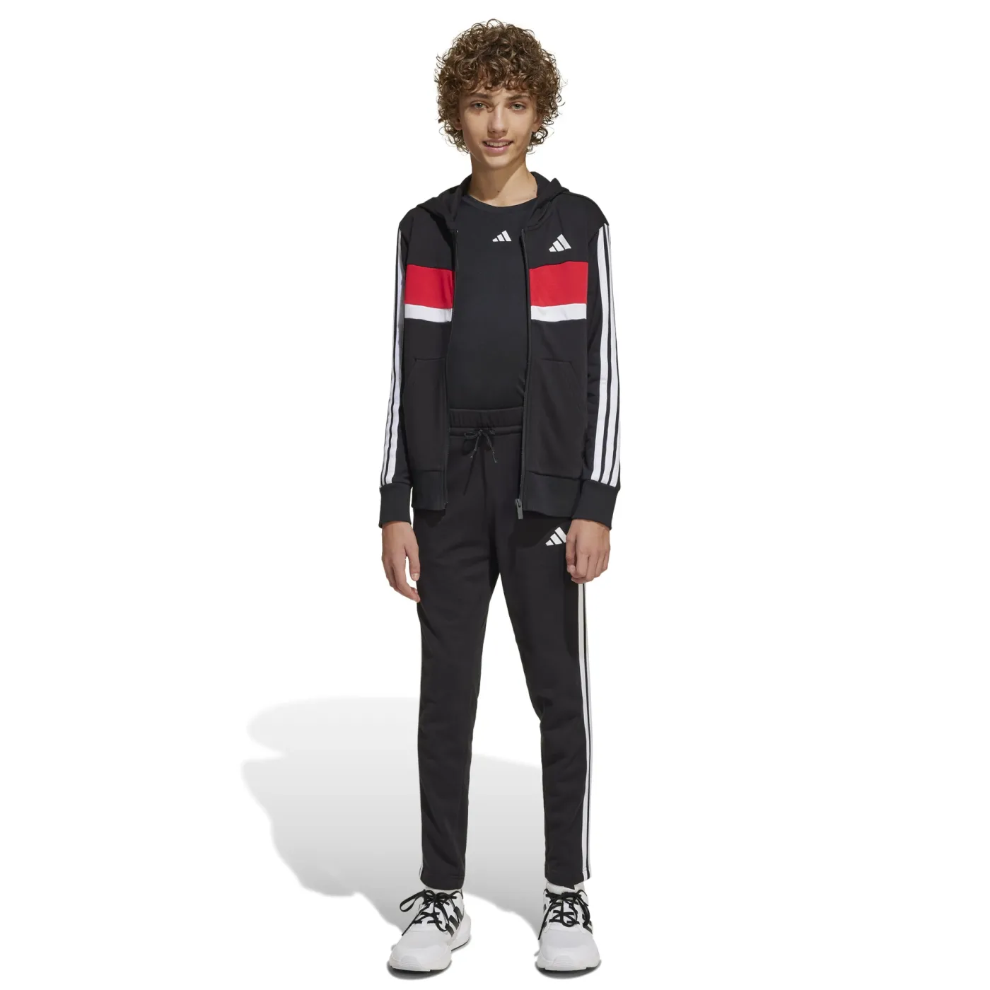 Seasonal Essentials Tiberio 3-Streifen French Terry Kids Trainingsanzug