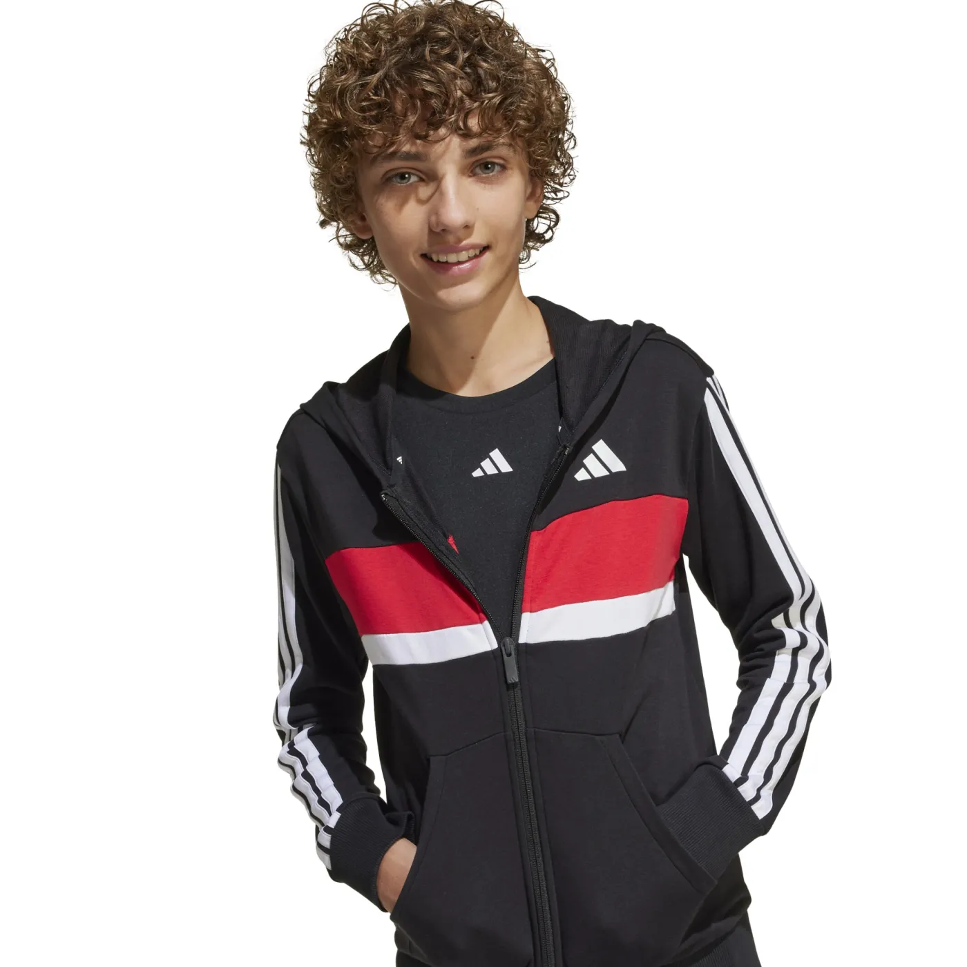 Seasonal Essentials Tiberio 3-Streifen French Terry Kids Trainingsanzug