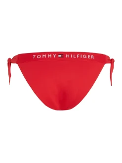 Seitlich gebundene Bikinihose mit Logo