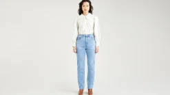 70's High Rise Slim Straight Jeans