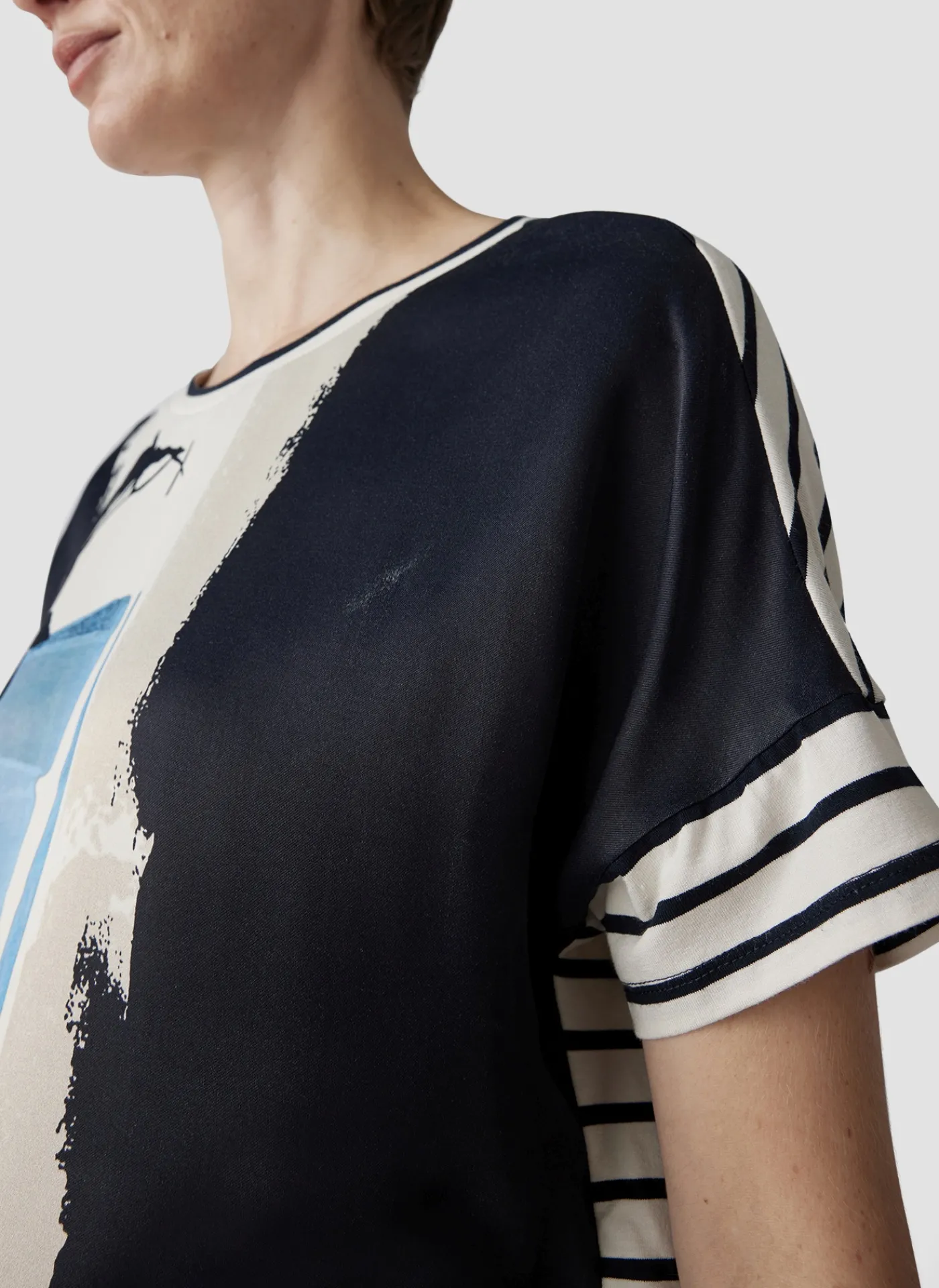 Shirt mit abstraktem Print