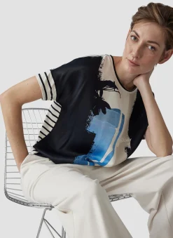 Shirt mit abstraktem Print