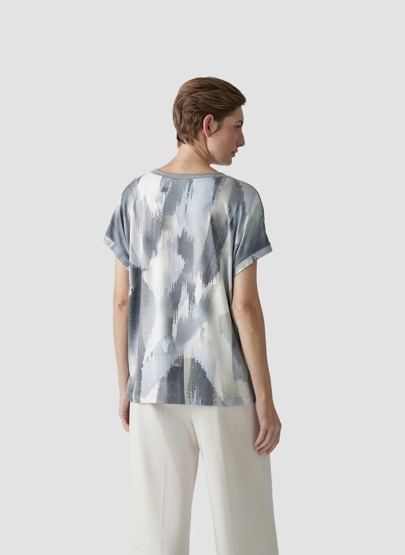 Shirt mit abstraktem Print