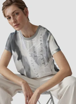 Shirt mit abstraktem Print