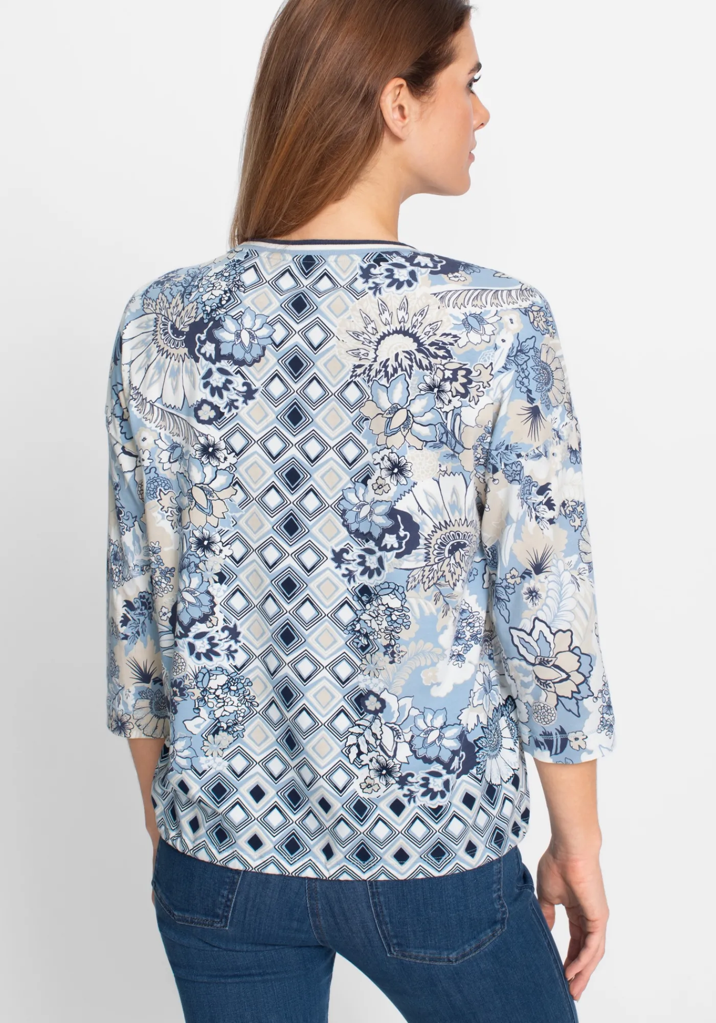 Shirt mit Panneaux-Print