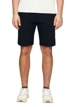 Shorts aus Baumwollstretch mit Waschung