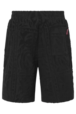 Shorts mit Frottee Muster
