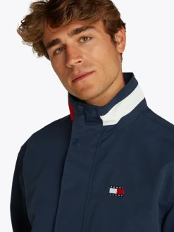 Signature Jacke mit Color Block Kragen
