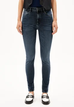 Skinny Jeans Mid Waist Bio-Baumwoll Mix X-Stretch TILLAA
