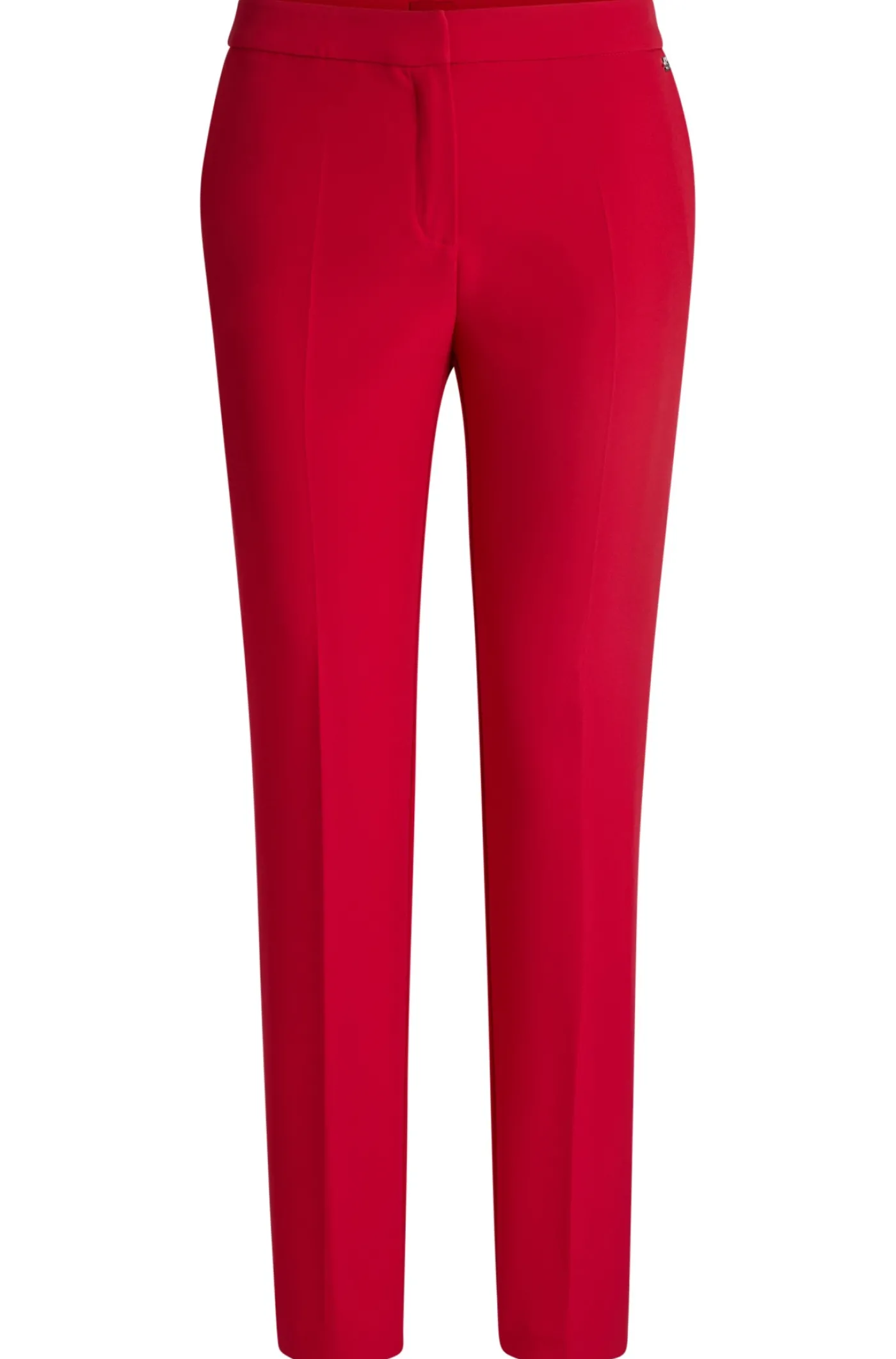 Slim-Fit Hose aus Stretch-Gewebe mit Logo-Niete