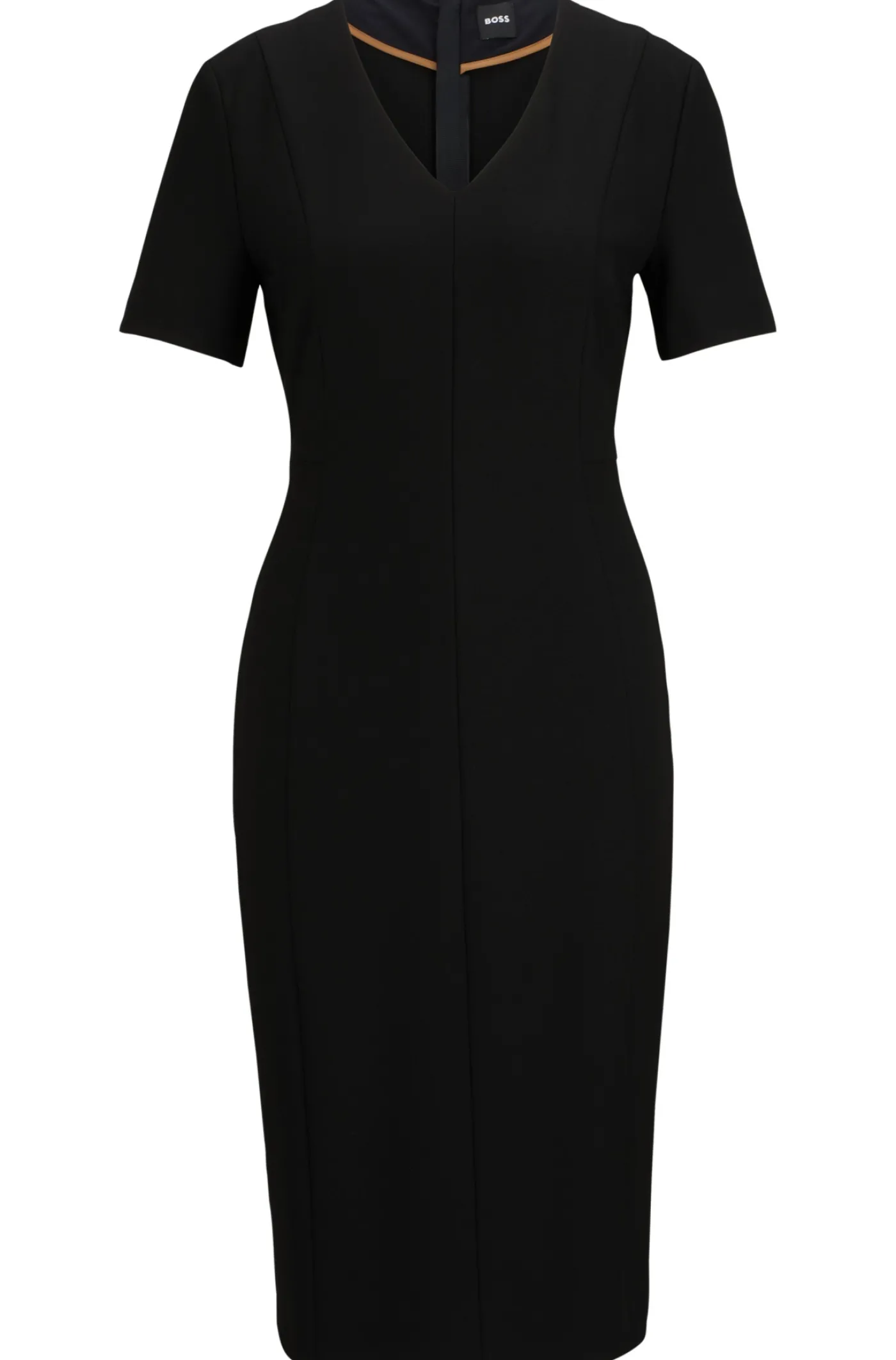Slim-Fit Kleid mit durchgehendem Reißverschluss hinten