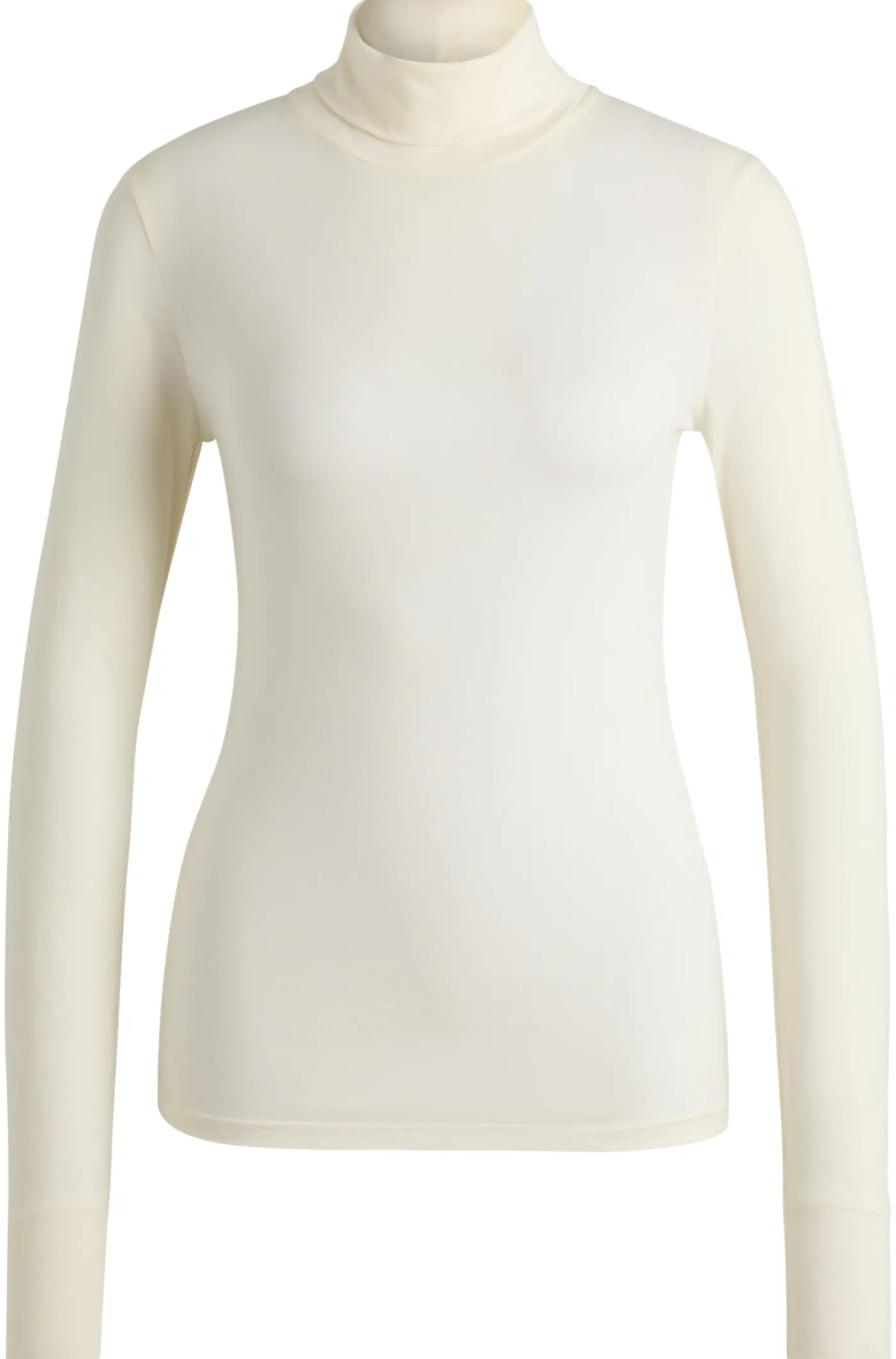 Slim-Fit Rollkragentop aus softem Jersey