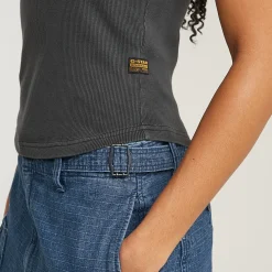 Spaghetti Strap Rib Top