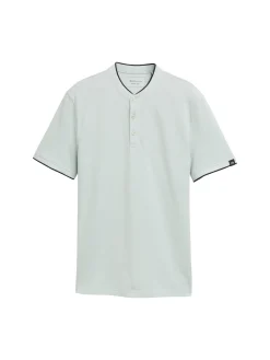 Stehkragen Poloshirt