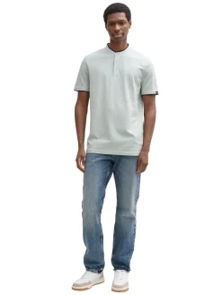 Stehkragen Poloshirt