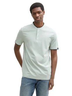 Stehkragen Poloshirt