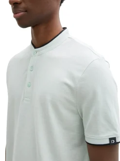 Stehkragen Poloshirt