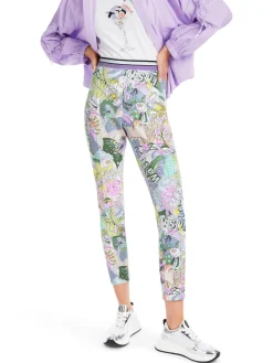 Stoffhose mit Allover-Muster