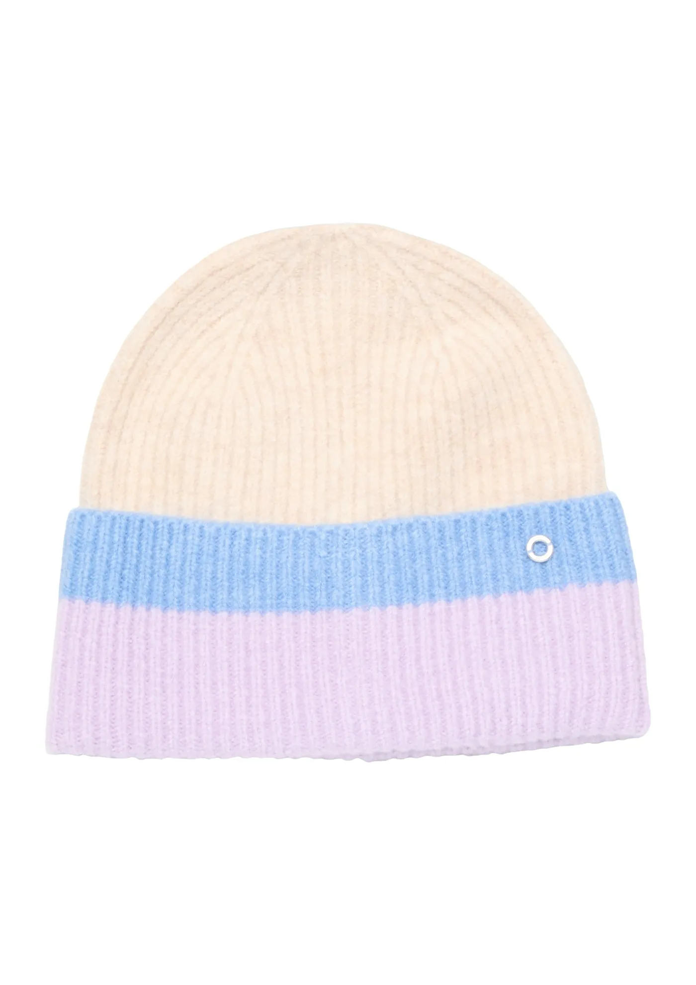 Strickbeanie mit Streifen